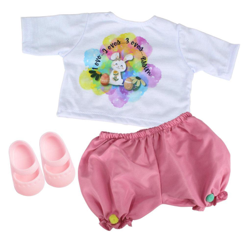 Kit de Molde de Roupinha de Boneca para Bebe Reborn de 21 cm