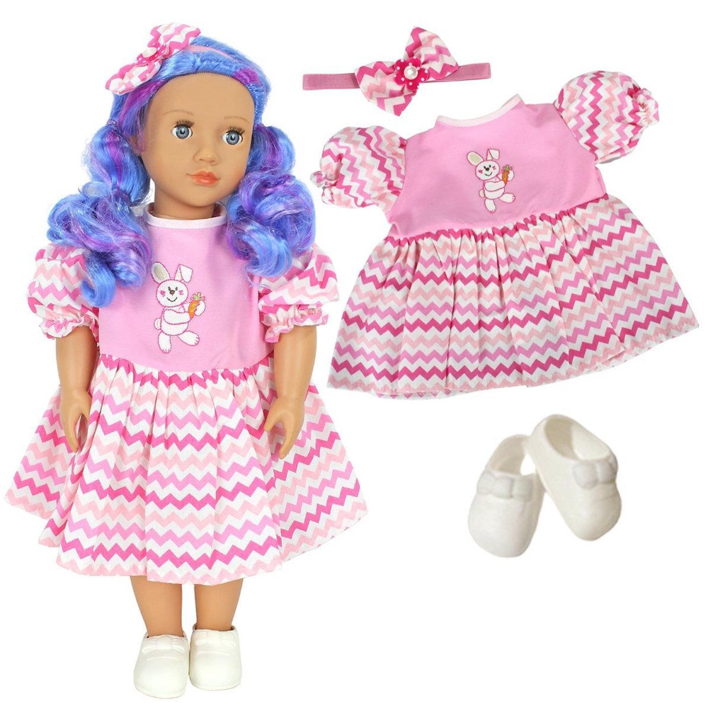 Kit Roupa Boneca Bebê Reborn E Adora Doll Conjunto Páscoa