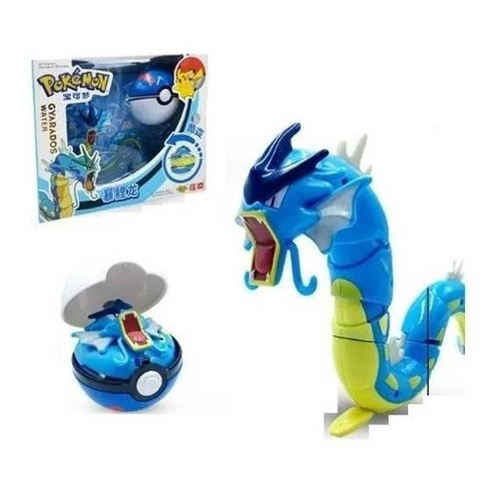 Brinquedo Pokemon Gyarados Na Pokebola Boneco Articulado na