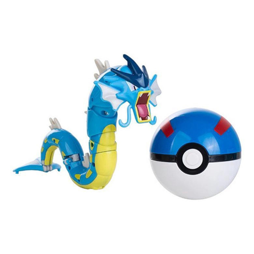 Brinquedo Pokemon Gyarados Articulado Dentro De Pokebola Pokeball