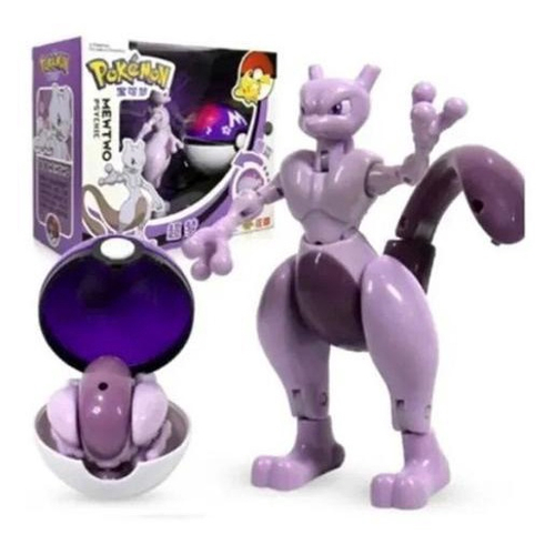 Brinquedo Pokemon Dentro Pokebola Mewtwo Lucario Greninja