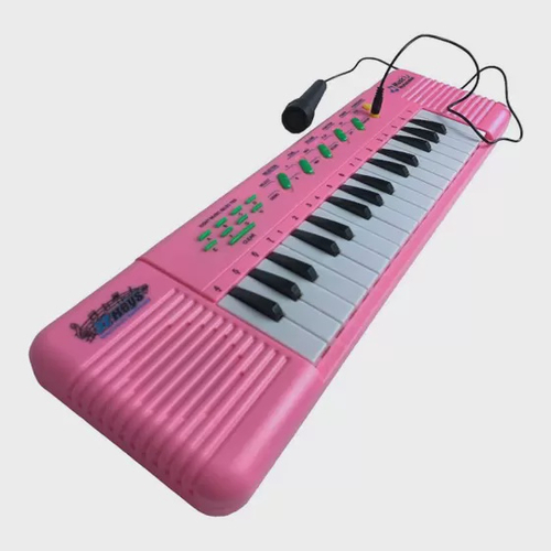 TECLADO MUSICAL MULTI PIANO KARAOKE INFANTIL MICROFONE 37 TECLAS MEU RITMO