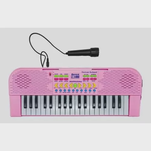 Brinquedo Musical Teclado Infantil Piano 37 Teclas Microfone no Shoptime