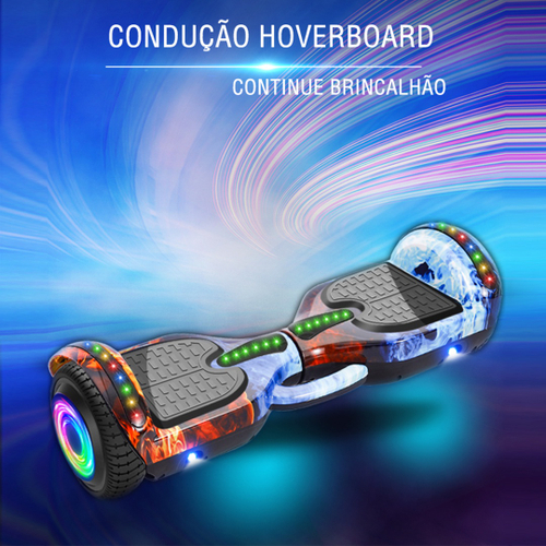 Overboard Skate Elétrico Smart Balance Led Scooter Fogo Gelo - DM