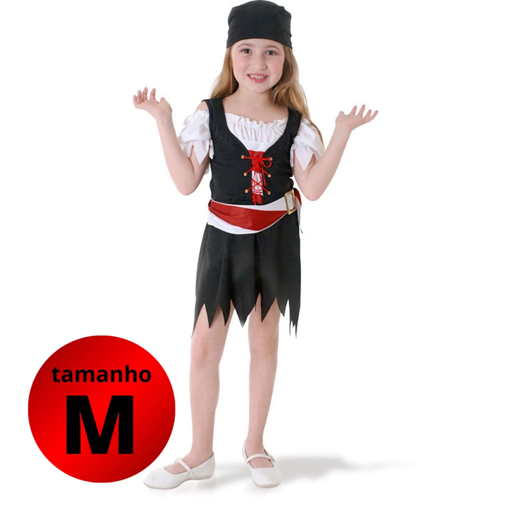 Vestido Fantasia Infantil Menina Chapeuzinho Vermelho - Bem Vestir