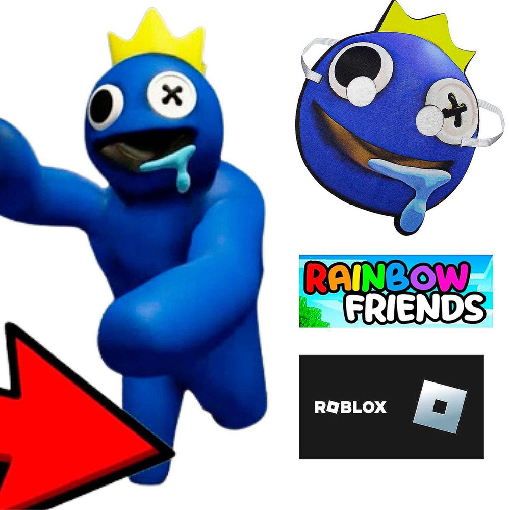 O dia que encontrei com Azul Babão do Rainbow Friends!! #roblox