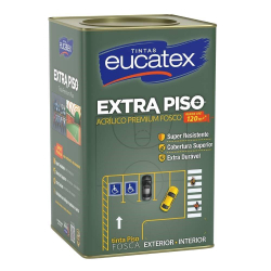 Tinta para Piso Eucatex Extra Piso Acrílico Premium Cinza Fosco 18L Menor preço em Tinta para Piso Eucatex Extra Piso Acrílico Premium Cinza Fosco 18L