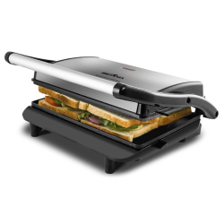 Sanduicheira Grill Britânia Press BGR27I, Chapas com revestimento antiaderente, 850W, Inox é boa?