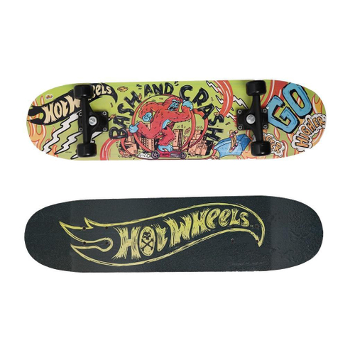 Hot Wheels Skateboard Skate de Dedo com Tênis Preto - Mattel