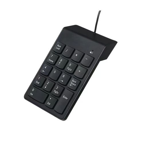 Teclado Numérico Com Fio Usb 1 25 Metros 18 Teclas Pequeno