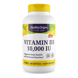Vitamina D3 10.000iu Healthy Origins - 360 Softgels Menor preço em Vitamina D3 10.000iu Healthy Origins - 360 Softgels
