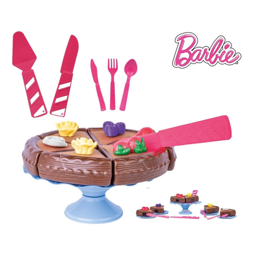 Kit Comidinha Infantil - Barbie - Bolo da Barbie - 40 Peças