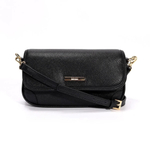 Bolsa Santa Lolla Tiracolo Media Preta Modelo Flap