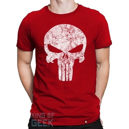 Camiseta The Punisher Marvel Camisa Justiceiro Caveira Geek