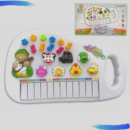 Teclado Piano Infantil Som Animais Da Fazenda Brinquedo em Promoção na  Americanas