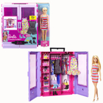 Boneca Barbie Fashion Novo Closet de Luxo com Boneca Mattel - Bebe