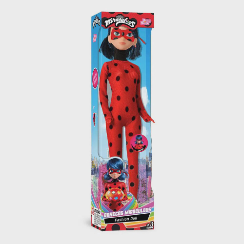 Boneco Cat Noir Grande Ladybug Miraculous Babybrink 57cm em