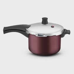 Panela Pressão 4.5L Rochedo Fechamento Externo Pratic Grená Menor preço em Panela Pressão 4.5L Rochedo Fechamento Externo Pratic Grená