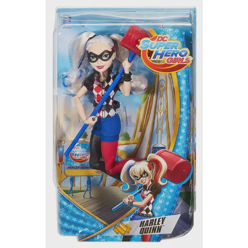 Boneca DC Super Hero Girls - Arlequina Original Mattel - MUNDO KIDS