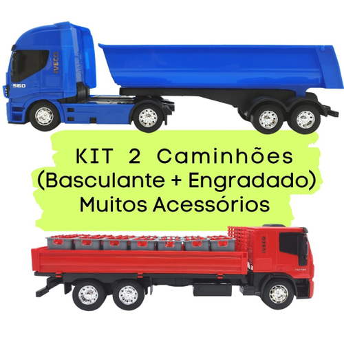 Caminhão de Brinquedo Infantil Basculante Azul em Promoção na Americanas