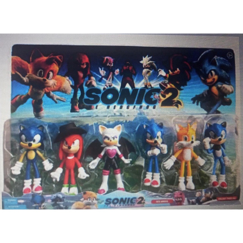 Kit Bonecos Sonic Conjunto Com 6 personagens. em Promoção na Americanas