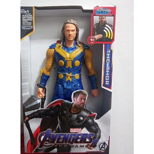 Boneco Thor Endgame Com Martelo Top - Articulado 50 Cm