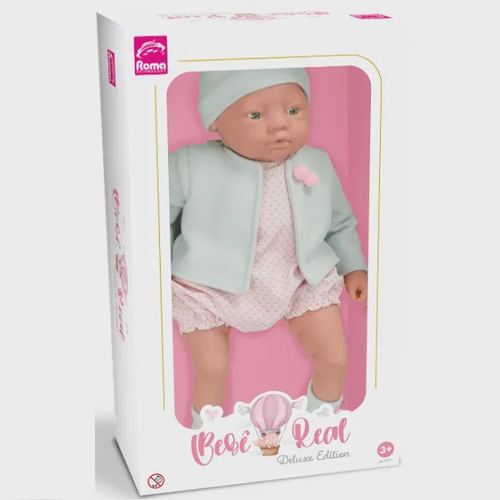 Boneca Bebezinho Real Estilo Newborn Reborn Roma - Loja Zuza