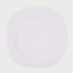 Prato de Porcelana Raso 24cm Cazza Lumi Branco