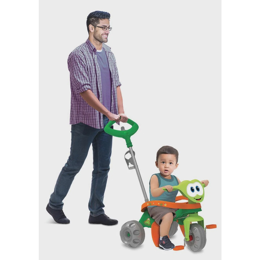 Triciclo Motoca Zootico Passeio E Pedal Infantil