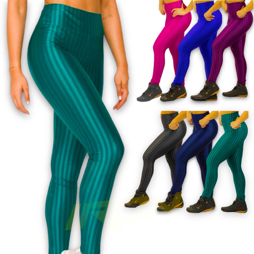 Kit 2 Legues Feminina Calça Leg Poliamida 3d Legging Grossa