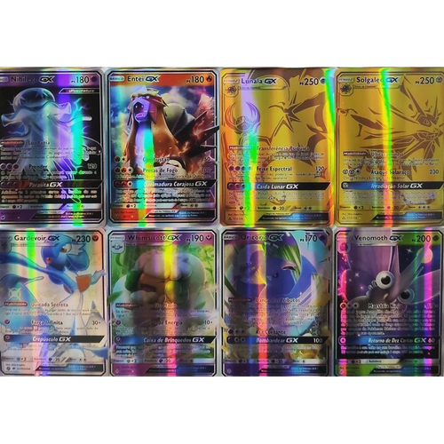 Lote 10 Cartas Pokémon Gx Em Português Cartas Brilhantes Sem Repetir -  TechBrasil