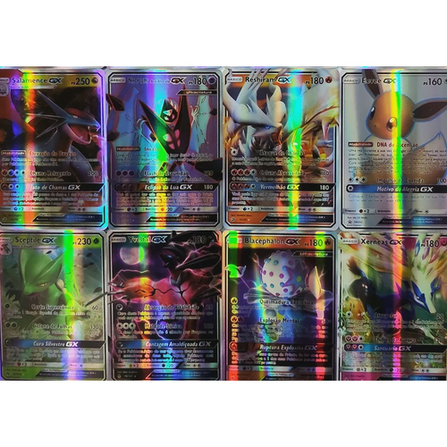 Lote 40 Cartas Pokémon Vmax V Gx Em Português Cartas Brilhantes Sem Repetir  - TechBrasil