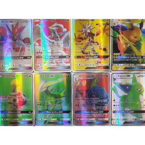 Lote 40 Cartas Pokémon Vmax V Gx Em Português Cartas Brilhantes Sem Repetir  - TechBrasil