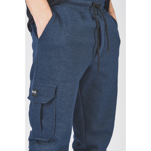 Calça fashion de moletom jeans masculina