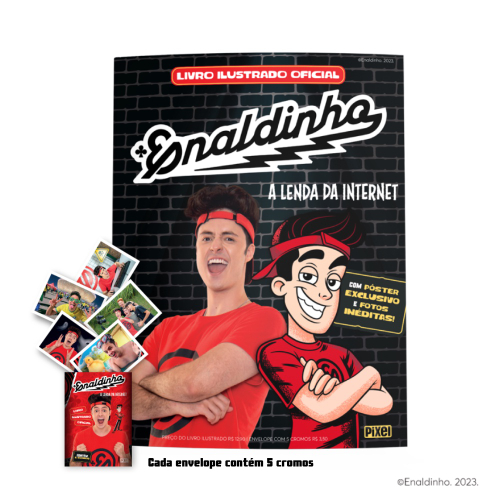 Livro - KIT ÁLBUM DO ENALDINHO + 50 FIGURINHAS: A LENDA DA