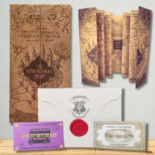 Kit Corvinal: Mapa do Maroto, Carta Aceitação Hogwarts, Colar Luna Lovegood  & Diadema Ravenclaw, Poster - Harry Potter em Promoção na Americanas