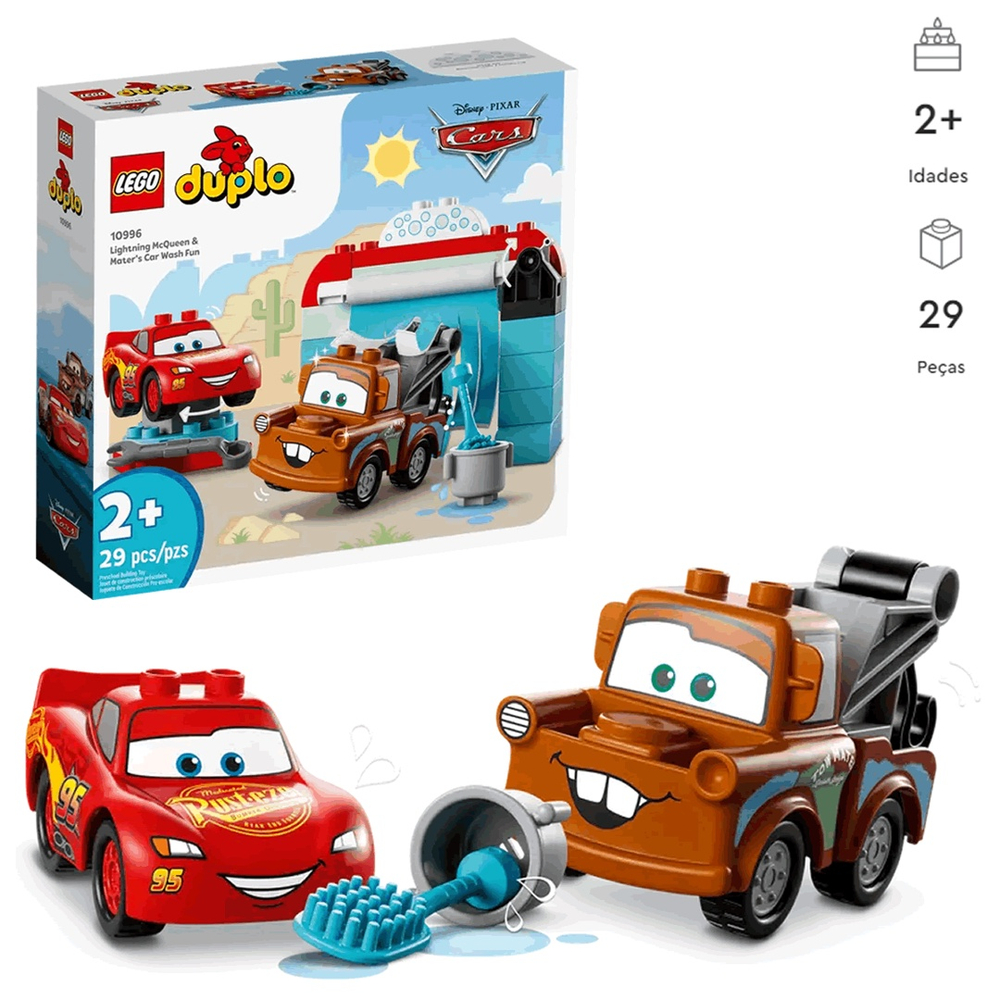 LEGO Duplo - Disney - Carros - Diversão no Lava-Jato com Relâmpago