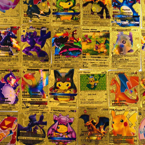 Deck Card Carta Pokémon Dourado TCG Cards Sortidos - Toyshow Tudo