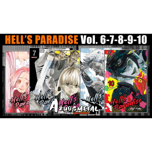 Kit Hell's Paradise - Vol. 1-5 Mangá: Panini