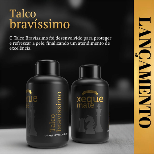 XEQUE MATE TALCO BRAVISSIMO 210G - BARBA FORTE