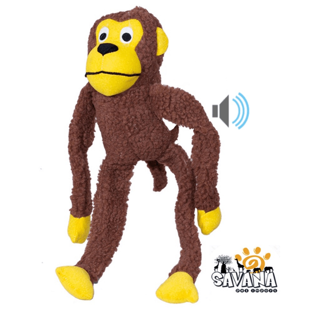 Brinquedo de Pelúcia Macaco Branco. SAVANA. Cod DOG349 - AralleShop