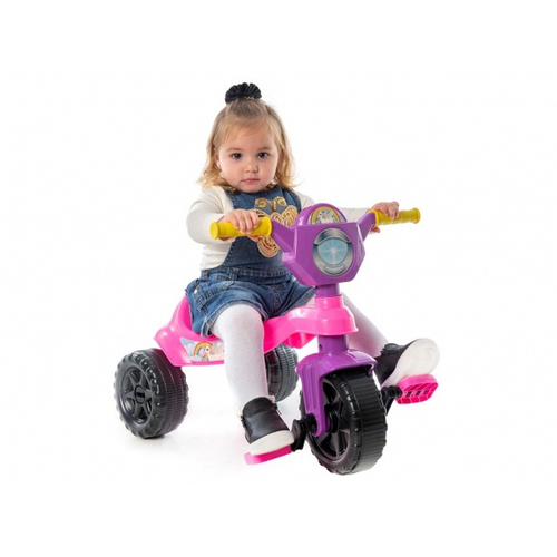 Triciclo Infantil Velotrol Unicórnio Com Empurrador Menina