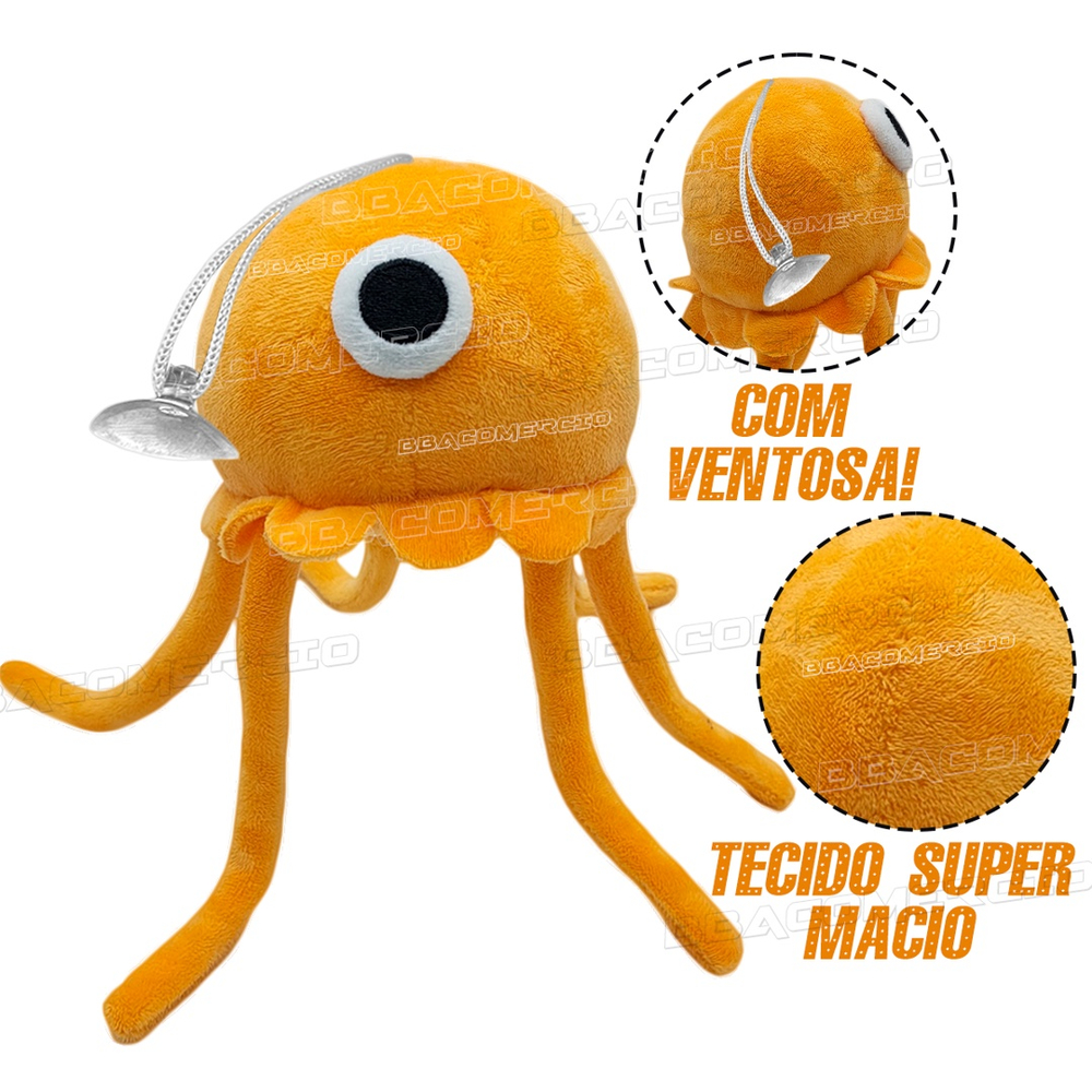 Pelúcia Creche do Banban Boneco Monstro Vermelho Banban 25cm