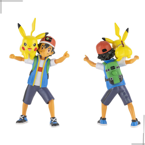 Boneco Pokémon Ash + Pikachu - Sunny Brinquedos