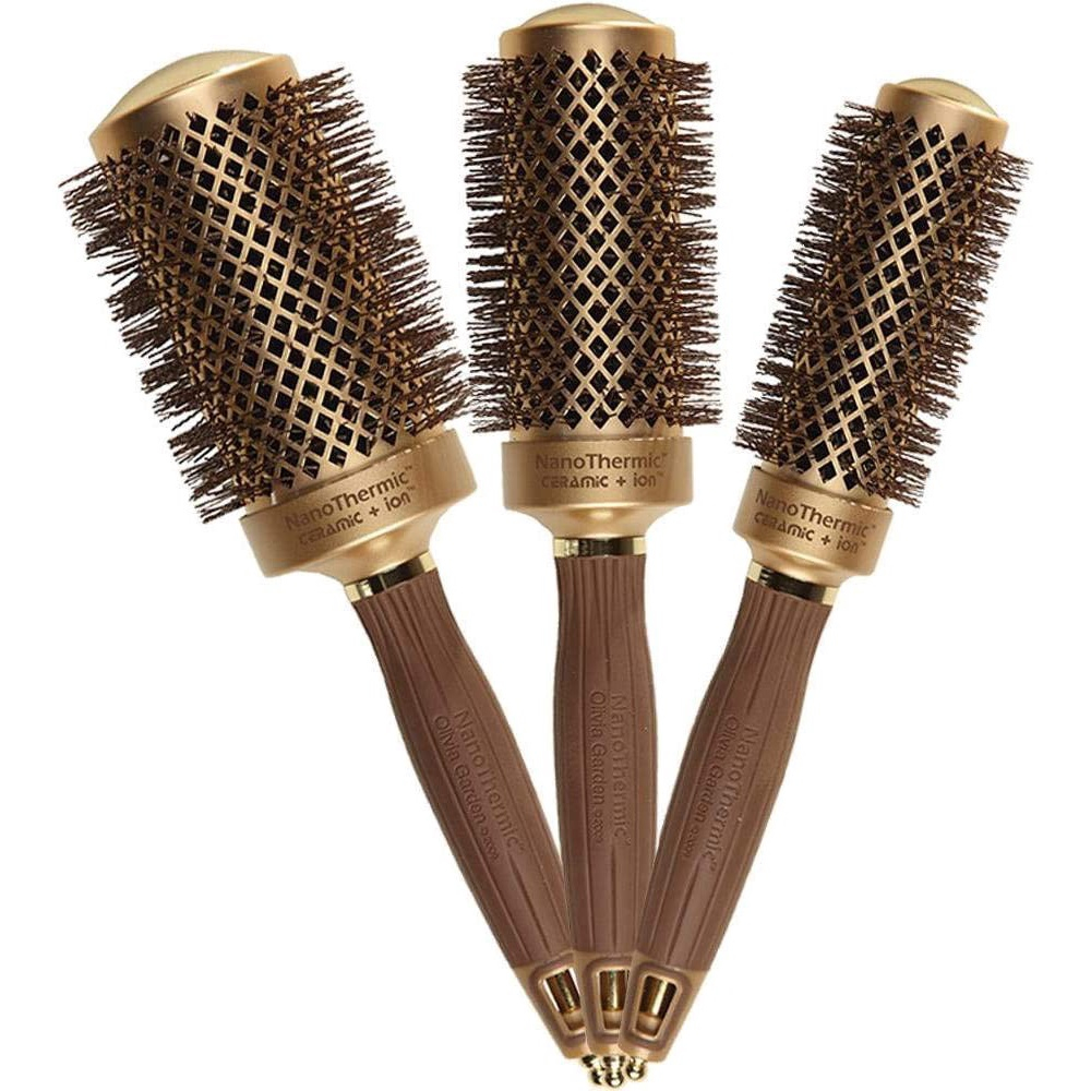 Kit Com 3 Escovas Olivia Garden Nano Thermic Ceramic Ion em Promoção na ...