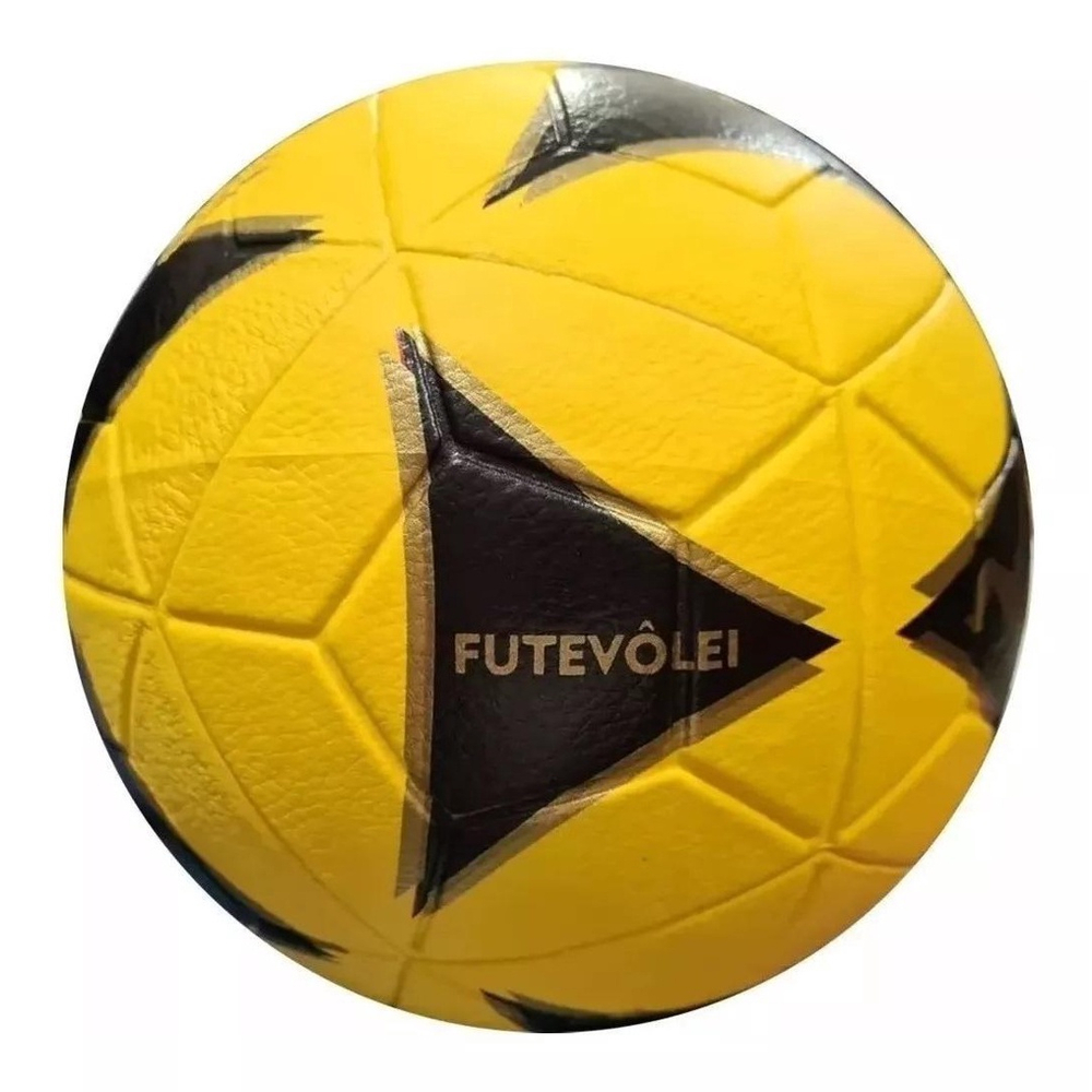 BOLA OFICIAL DE FUTEVÔLEI MIKASA FT-5 - PADRÃO FIFA AMARELA/PRETA