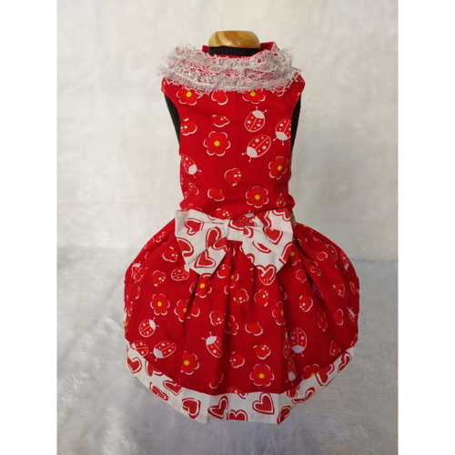 Vestido Xadrez Vermelho Tule Lili + Faixinha de cabelo - JOANINHA BABY