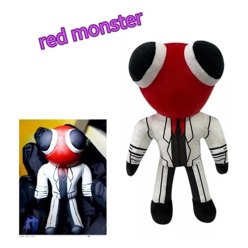 Boneco Rainbow Friends Red Pelúcia Vermelho Do Jogo Roblox no Shoptime