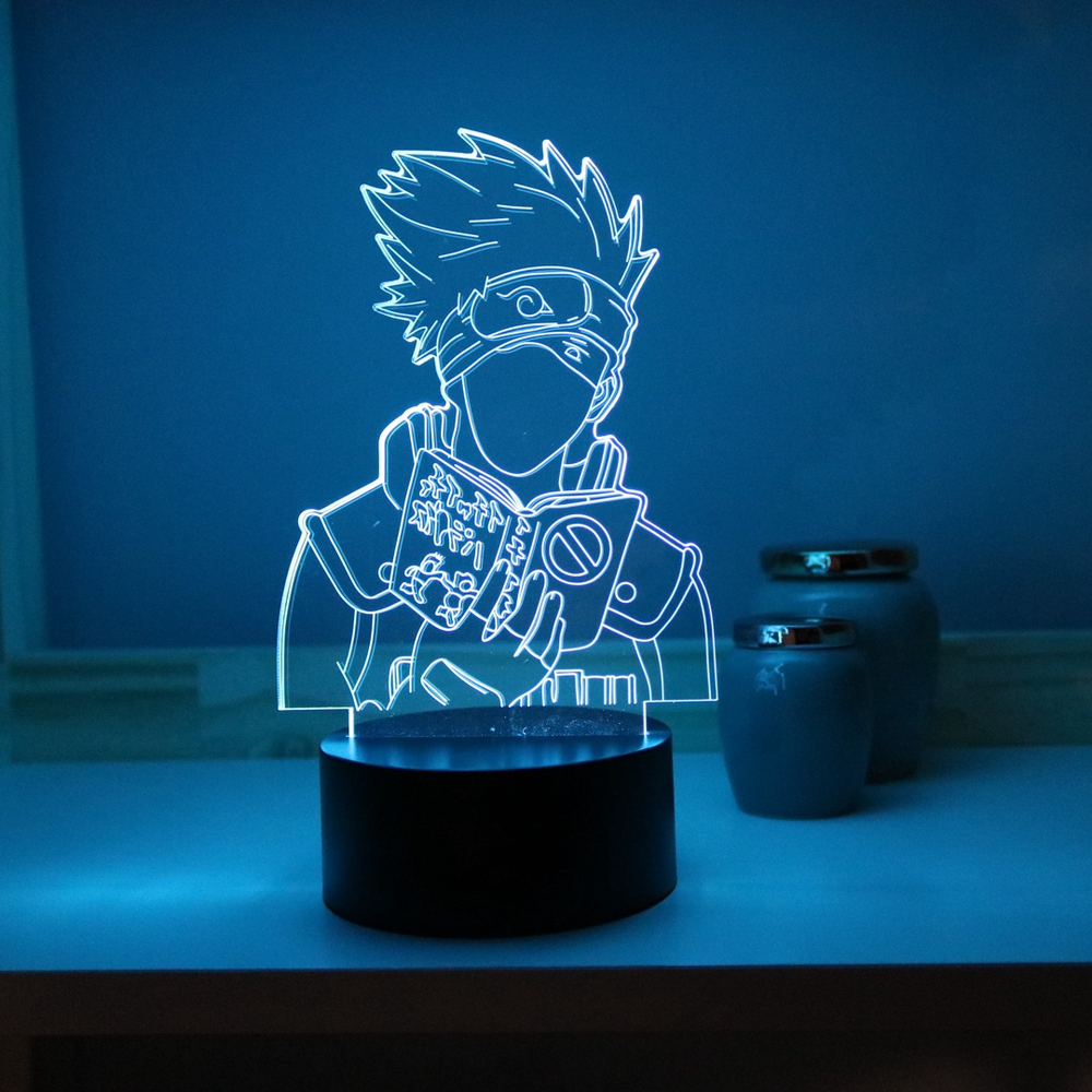 Kakashi Rosto, Luminaria De Led, Naruto, 16 Cores + Controle