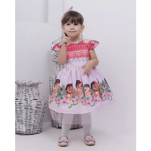 Roupa fantasia para crianças moana serve De 2 a 8 anos. em